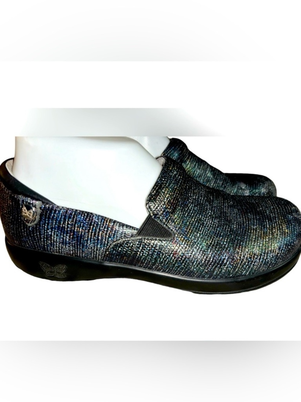 Alegria Keil Glimmer Glam Slip on Nursing Shoe Size 39 US 9/39